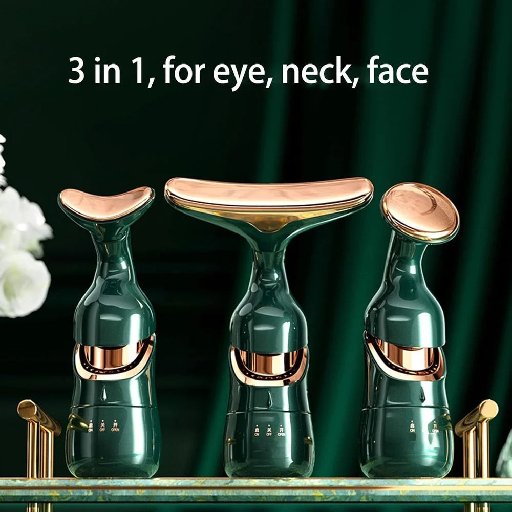 3 in 1 Anti Wrinkles Face Neck Eyes Massager